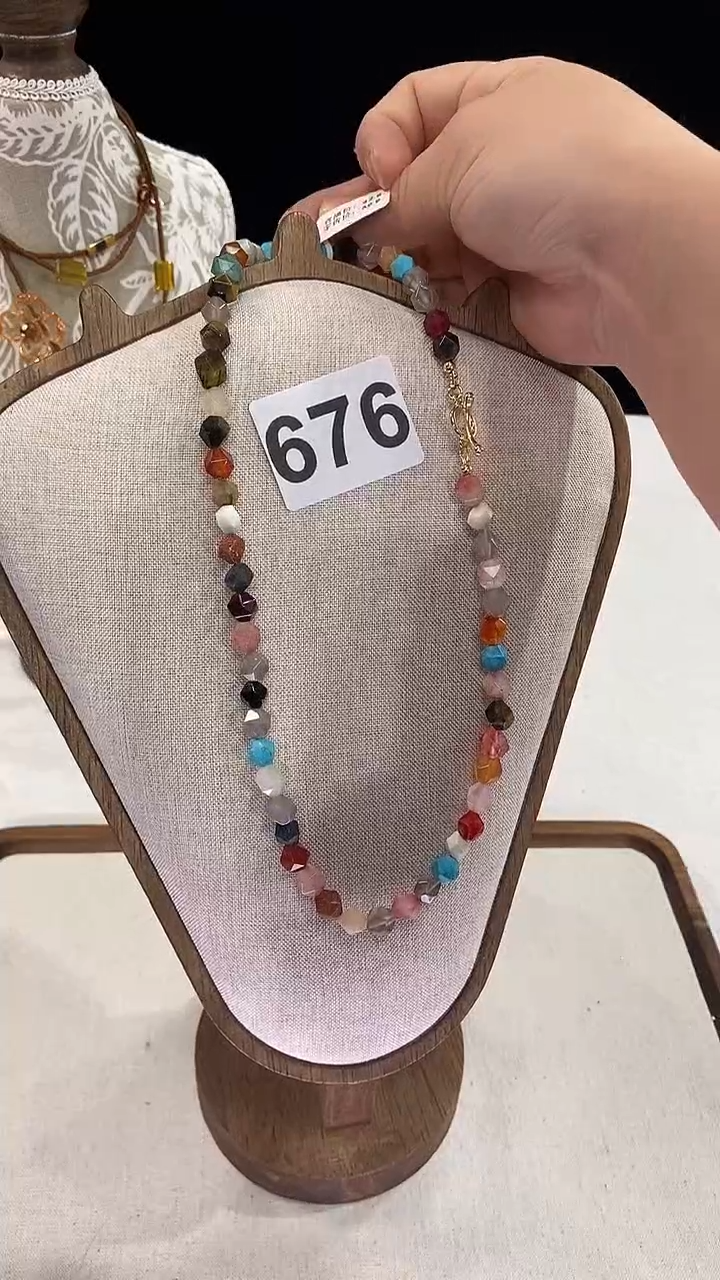 项链钛钢淡水珍珠676