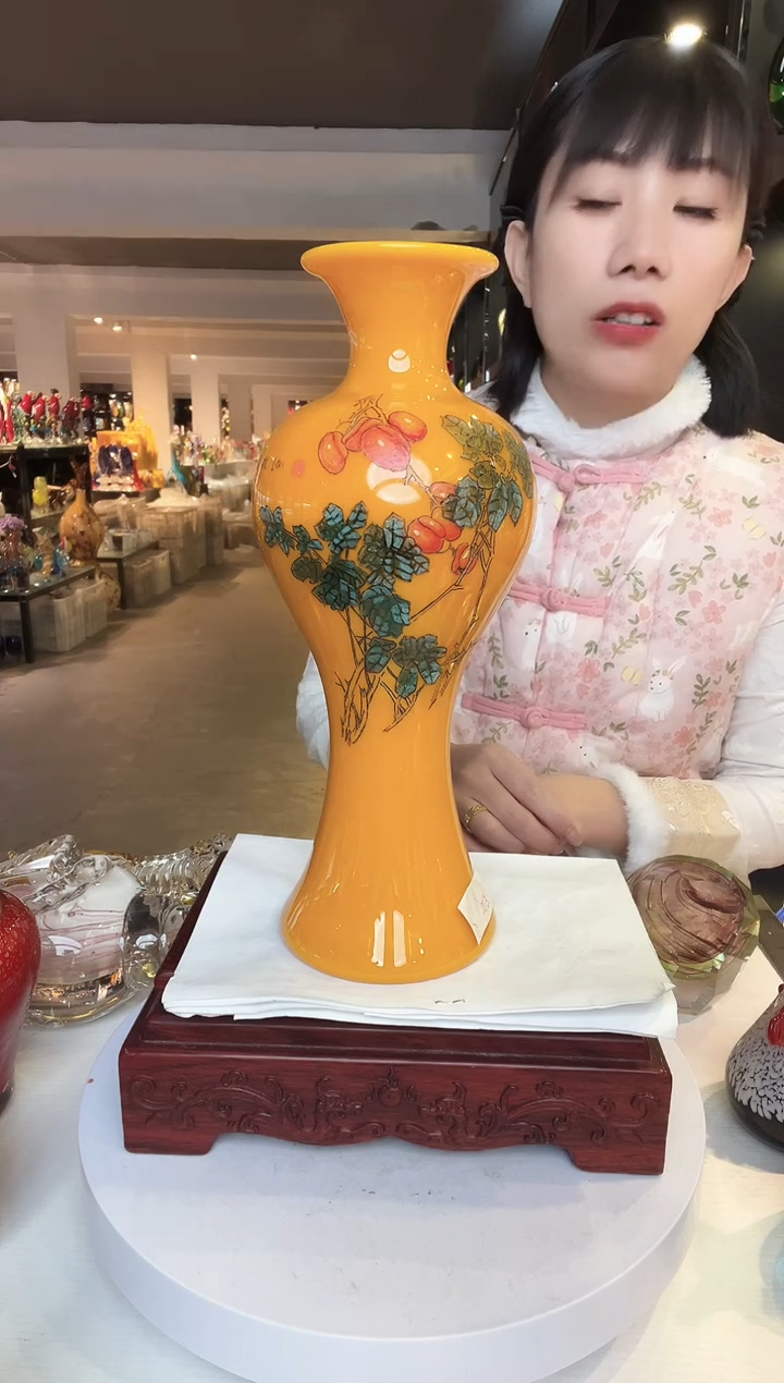 【闪购商品】茶盏琉璃摆件家居摆件