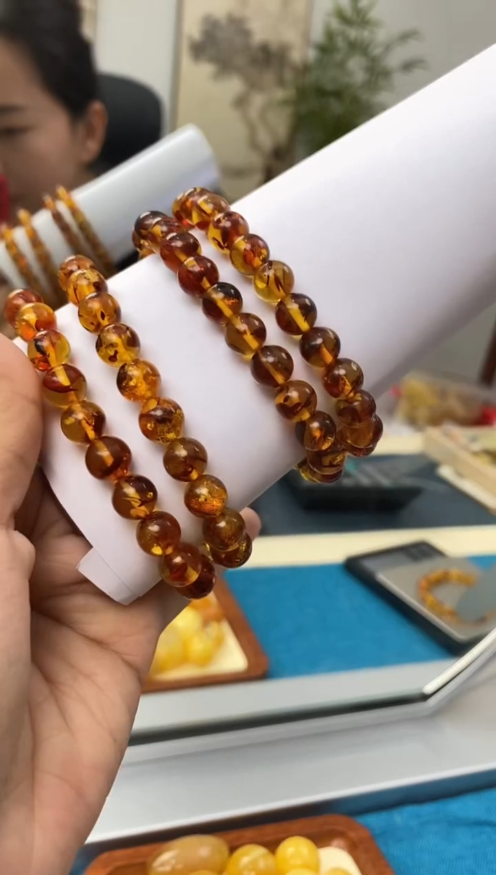未镶嵌琥珀裸石天然琥珀蜜蜡手串多样性发一
