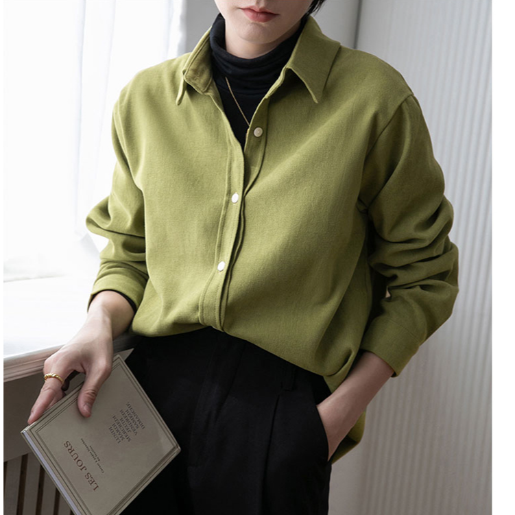 绿色磨毛衬衫 5002072