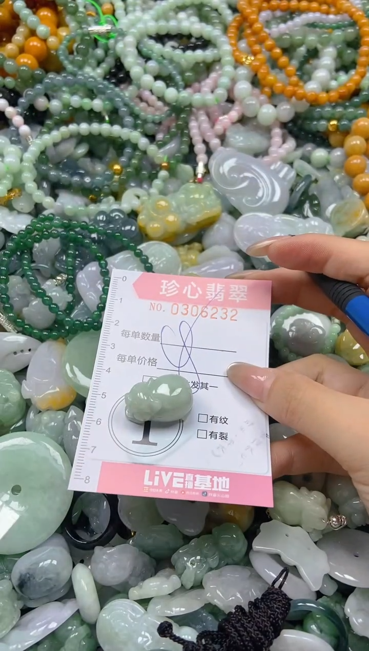 翡翠未镶嵌颈饰闪购0306232