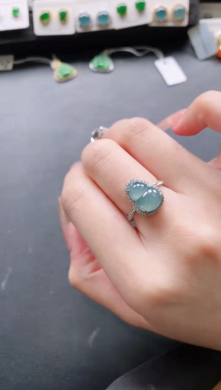 【闪购商品】翡翠戒指银S925镶嵌11111111