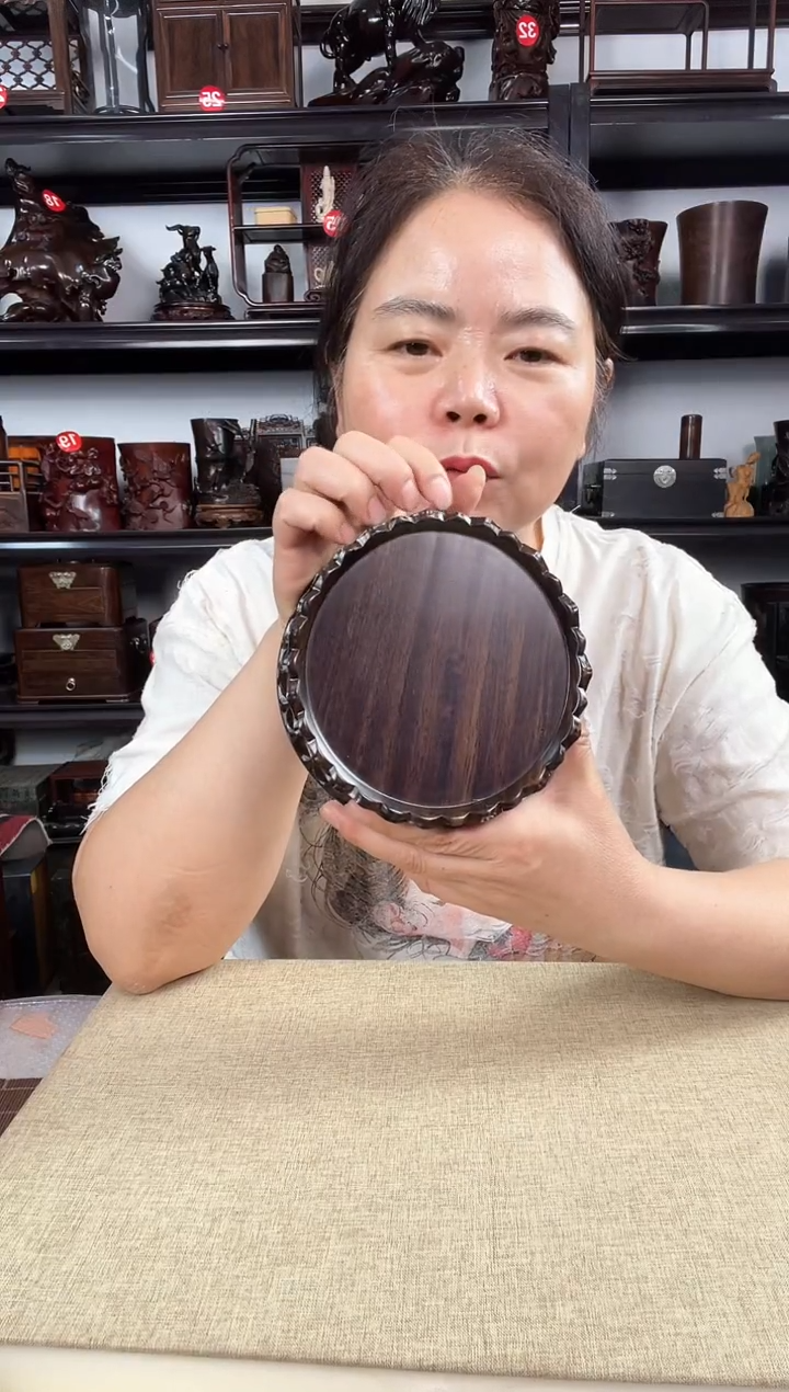 木双层莲花大号老李红木工艺品