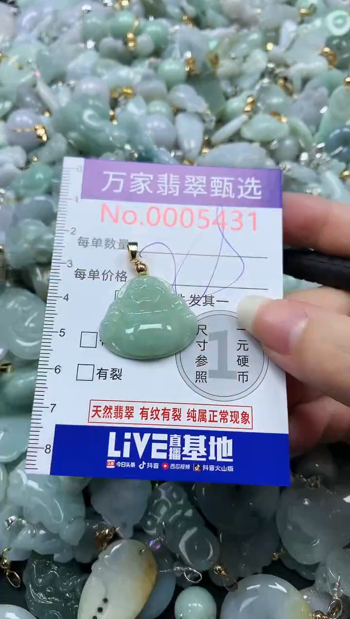 吊坠(不含链)未镶嵌翡翠5431