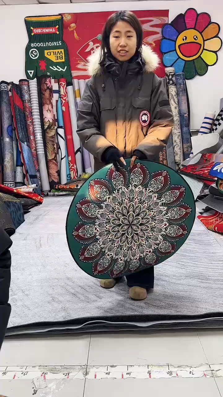 棉麻绒02 80*80圆形