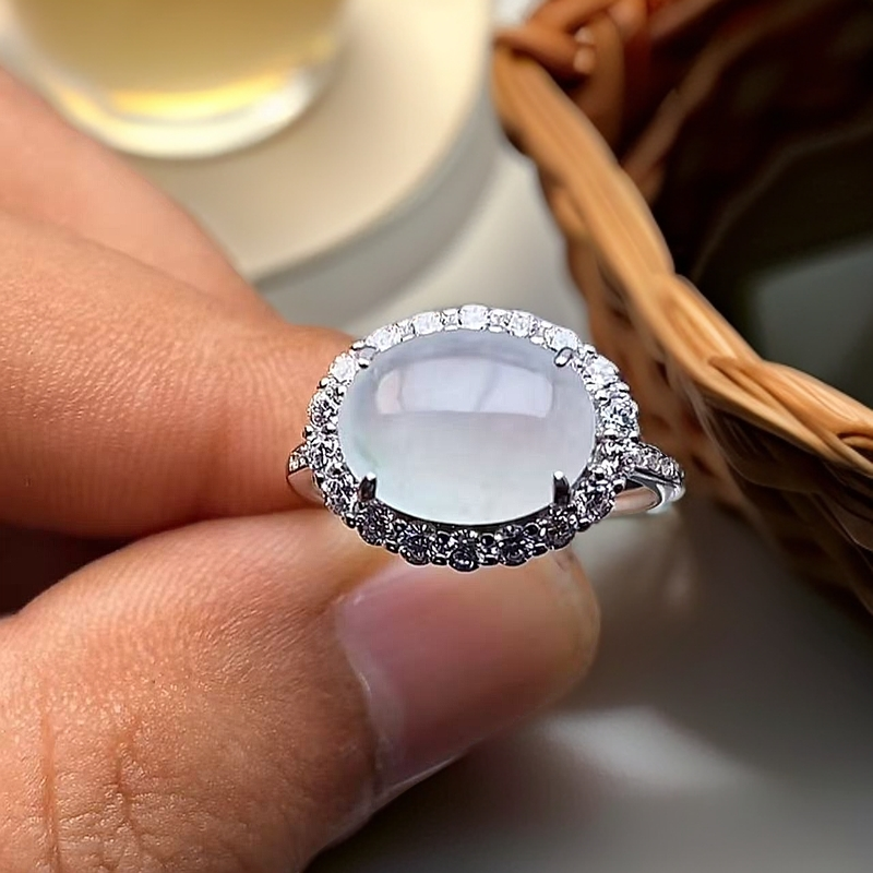 缅甸天然A货翡翠戒指