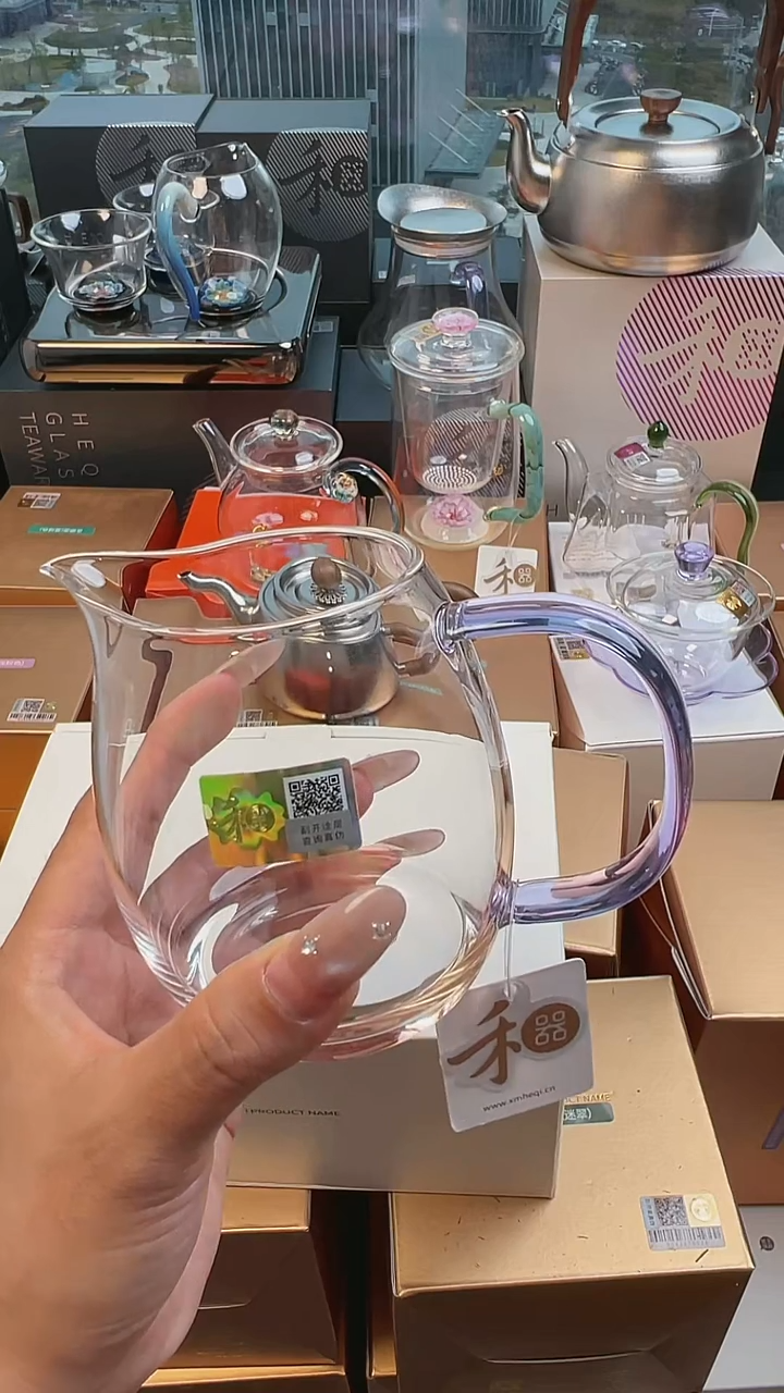 @@禾器澄然茶海浅紫色