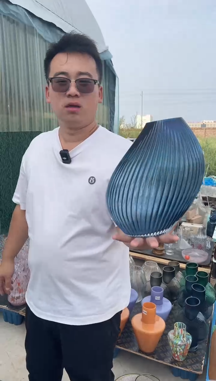 玻璃花瓶用于客厅桌面插花装饰