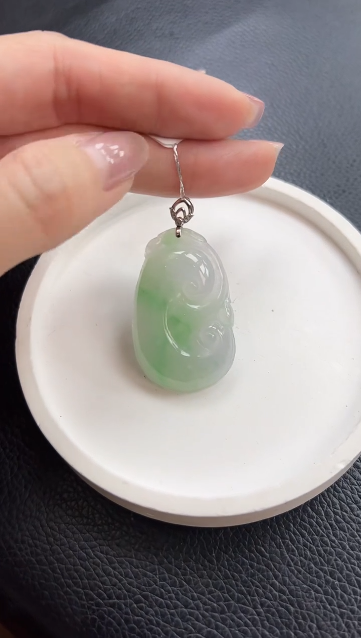 【闪购商品】翡翠颈饰18K金镶嵌YM720-41如意