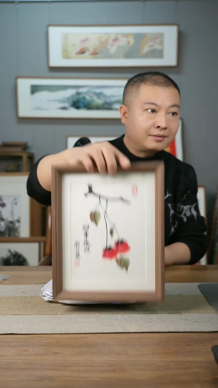 【闪购商品】书法协会会员老师带框作品-125*40