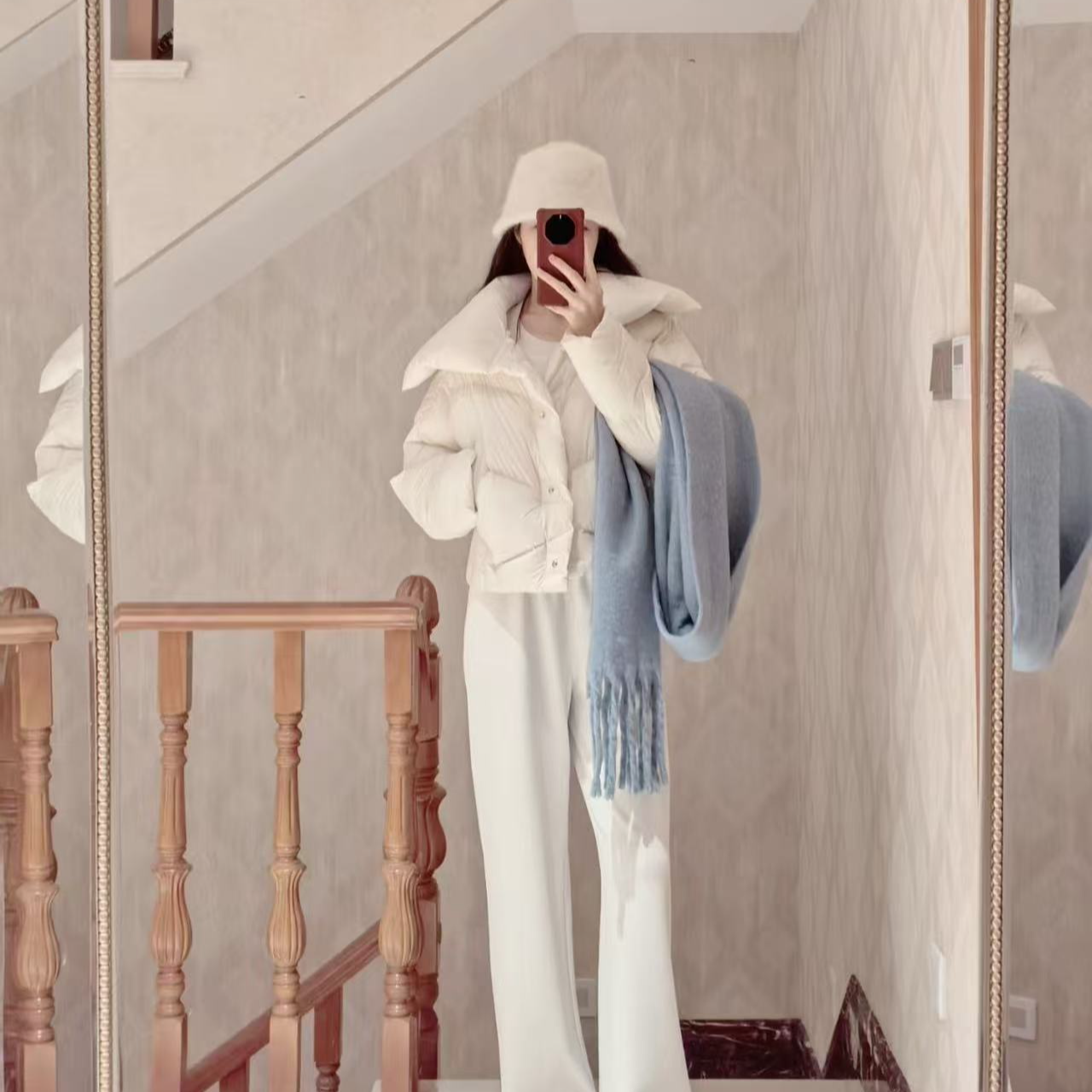 冬季新款保暖山羊绒围巾时尚百搭围脖