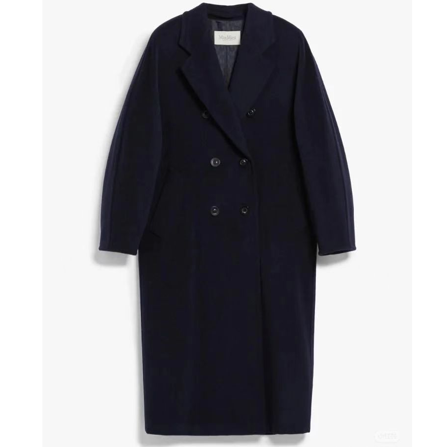 99新 MaxMara 壹臻/ 深蓝色经典101801长款大衣40/ 74012203