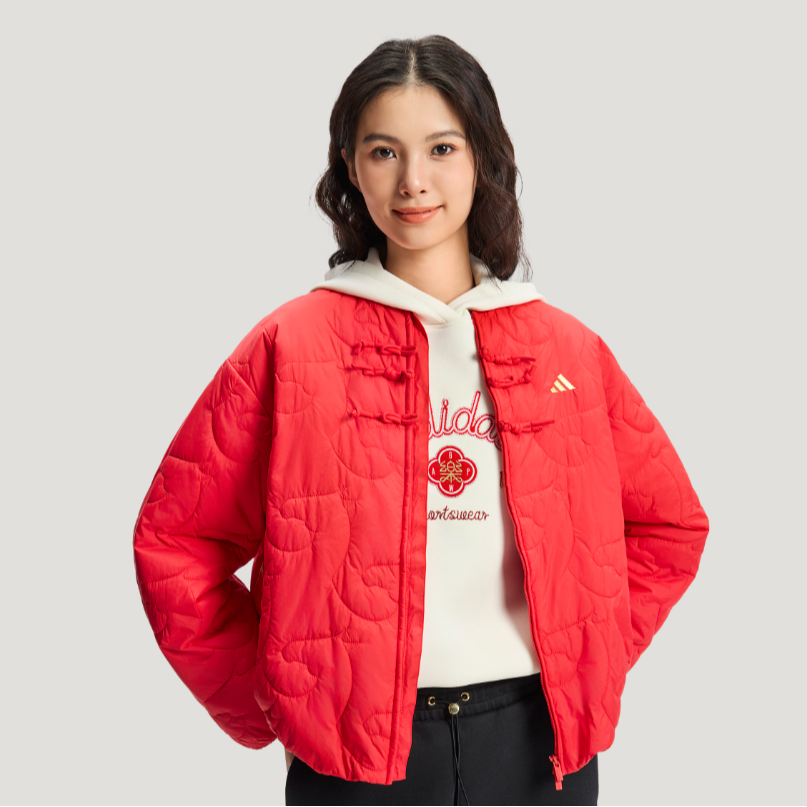 adidas LIGHT PADDED JACKET 新中式保暖运动休闲棉服 KS0630 1
