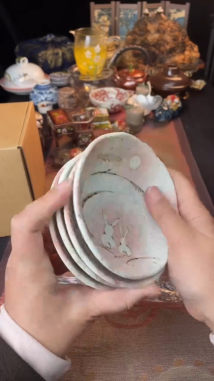 瓷片嘿*散瓷默认微瑕，看清尺寸品相再拍