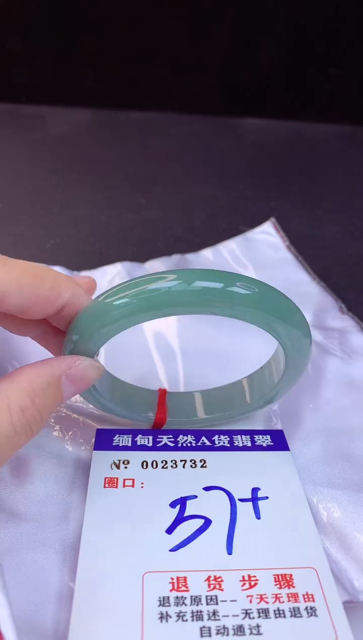 【闪购商品】翡翠手镯未镶嵌57+             