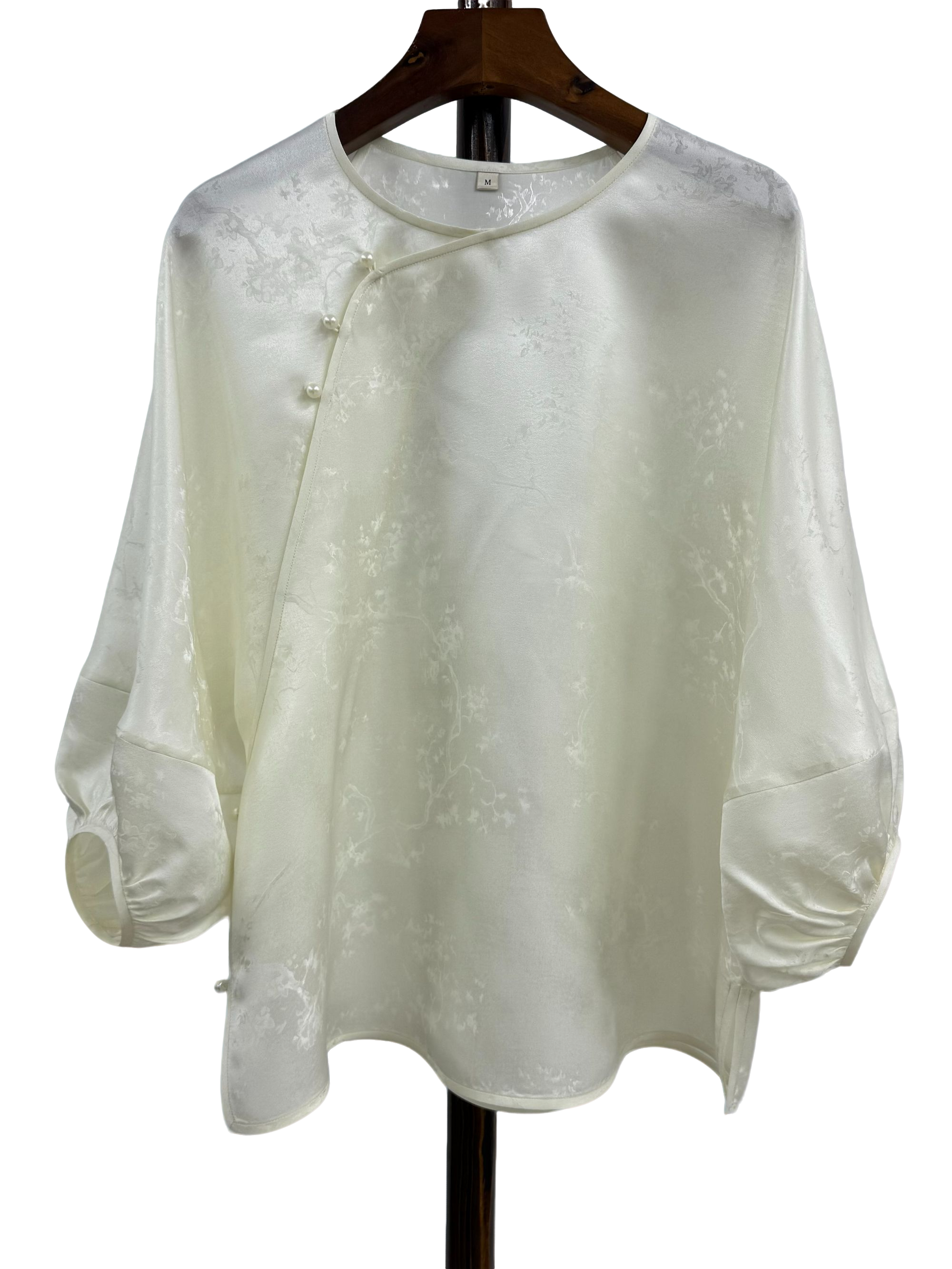 寨优袡【20078】夏季提花缎百搭姐姐服打底衫(甩货价)