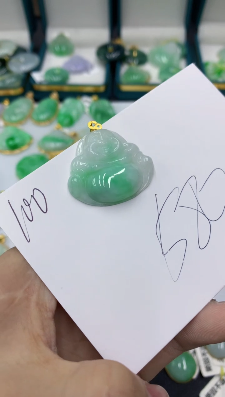 【闪购商品】翡翠颈饰18K金镶嵌号链接11111