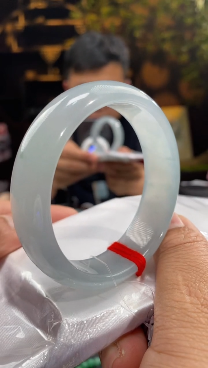 【闪购商品】翡翠手镯未镶嵌90052-天然翡翠a货58.5圈口