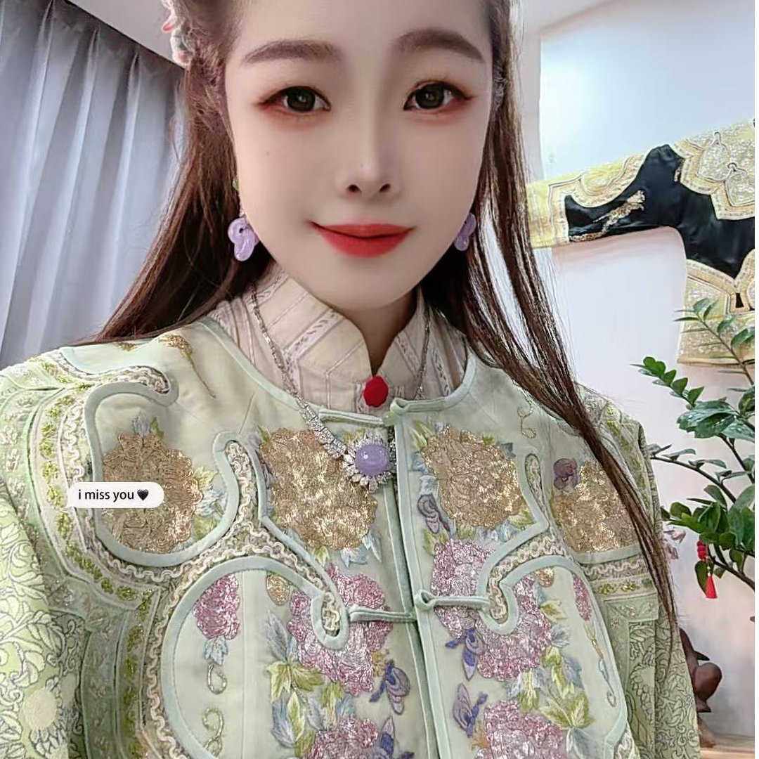 绣裳花原创设计苏绣手工刺绣时尚日常百搭新中式立领对襟真丝上衣