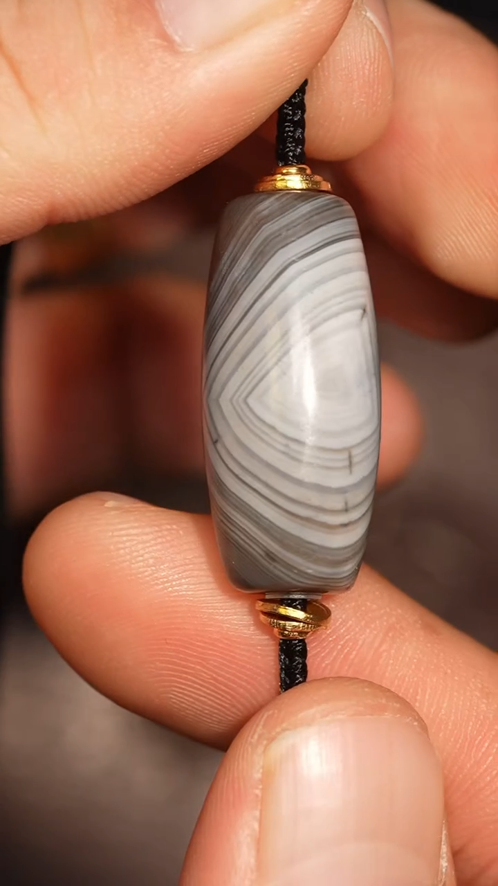 未镶嵌颈饰玛瑙/玉髓冲赛康胡子哥，DIY一145