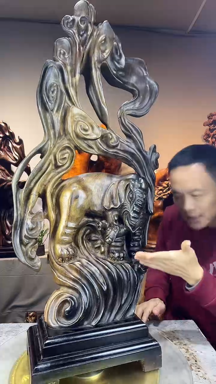 金丝楠锦****富小叶桢楠随行摆件18