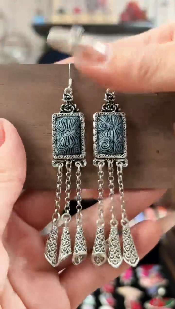 织绣艺枝独秀手工饰品225