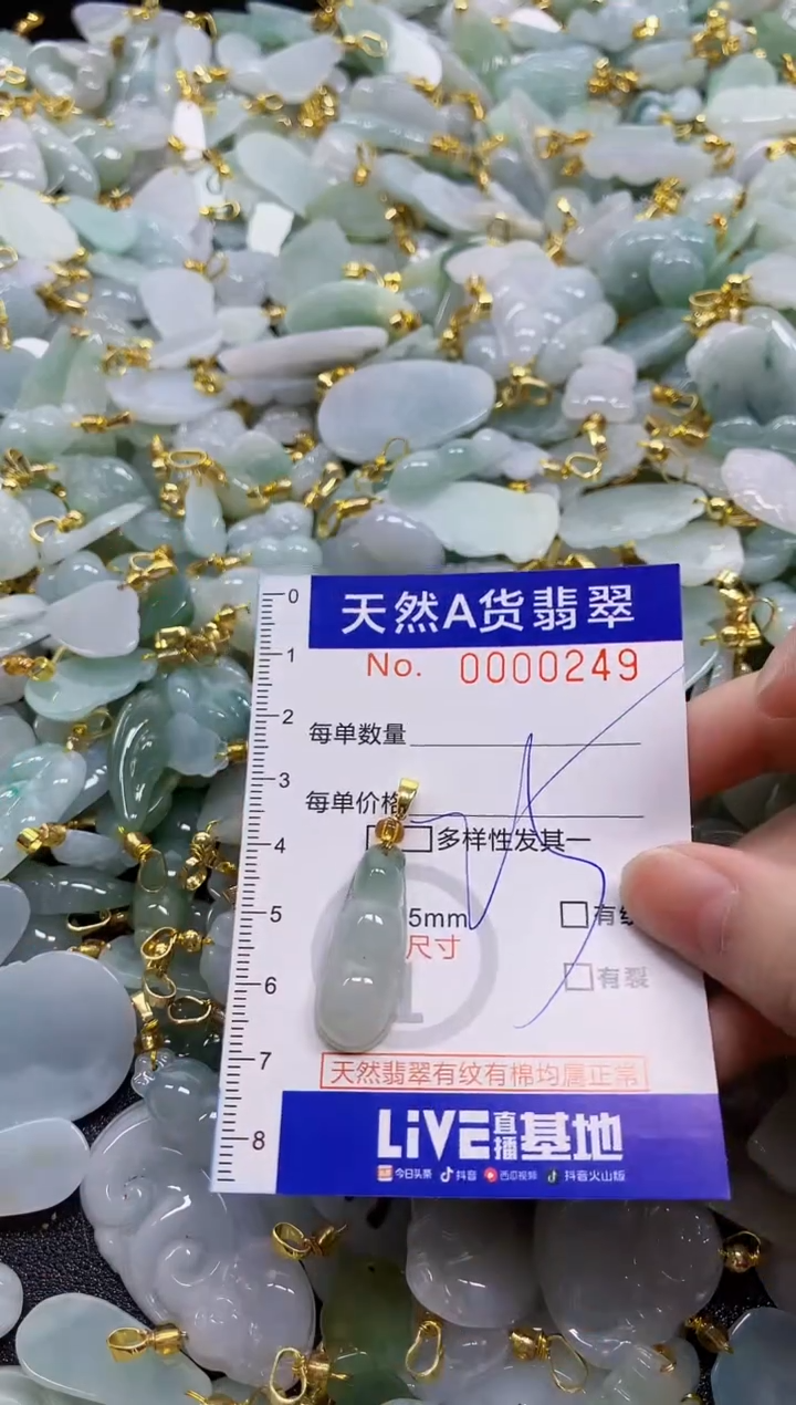 颈饰未镶嵌翡翠天然A货翡翠