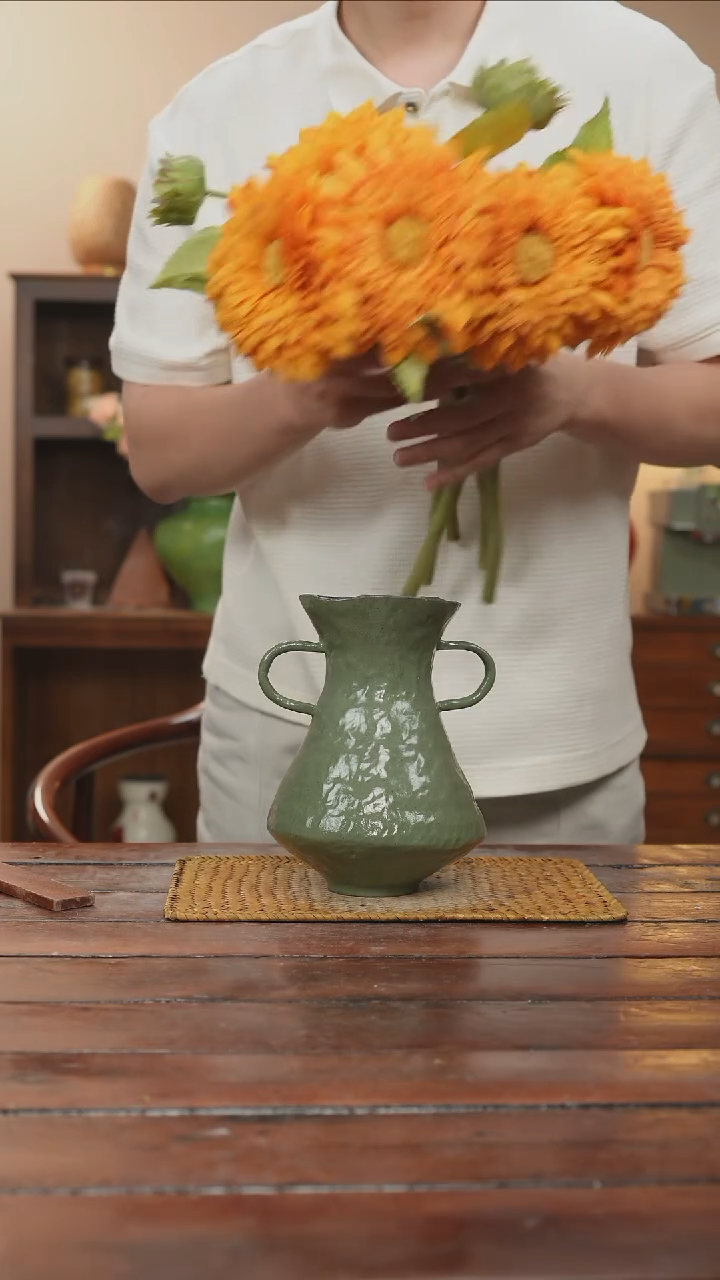 摆件景德镇艺术感手作花瓶