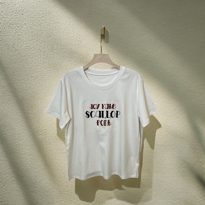 99299字母T恤女款时尚百搭圆领宽松简约T恤