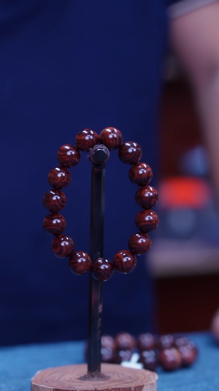 黄花梨/降香黄檀海南黄花梨妖纹乱纹1.5手串（128）