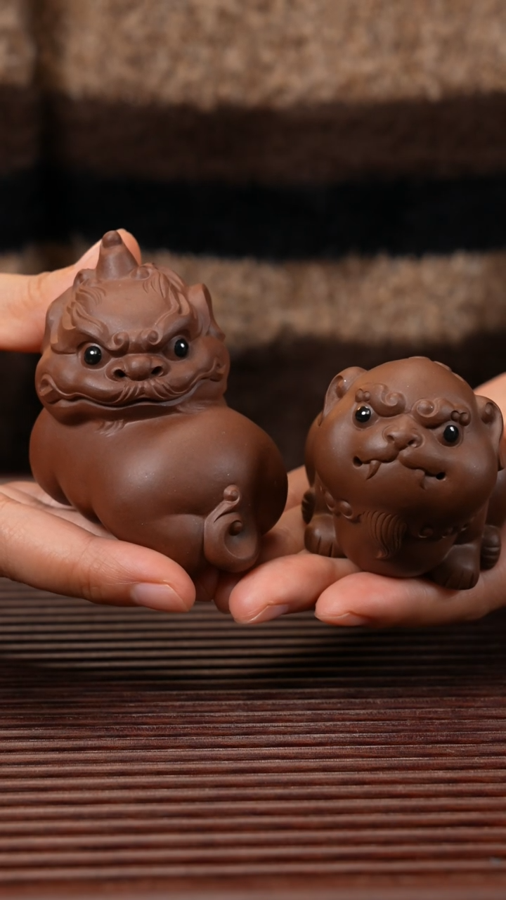 【闪购商品】紫砂茶宠一对貔貅