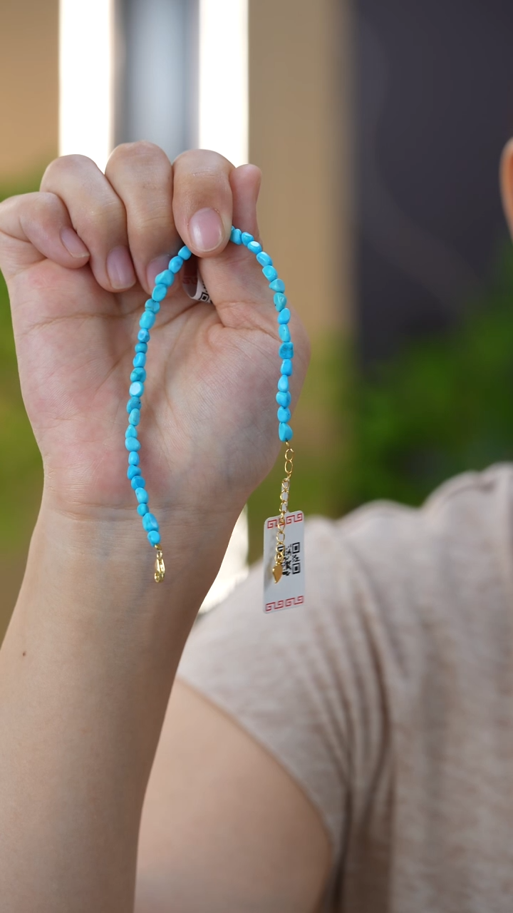 未镶嵌绿松石手链秒拍号1