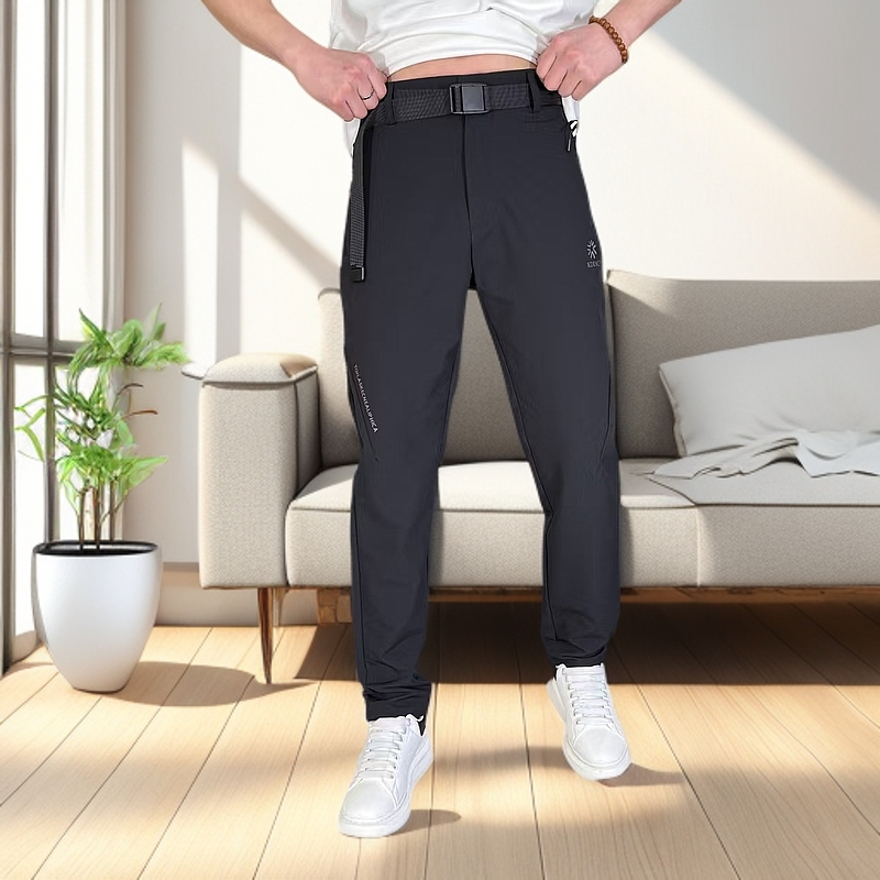 2025春季新款男士弹力速干运动透气直筒休闲时尚显瘦百搭防风长裤