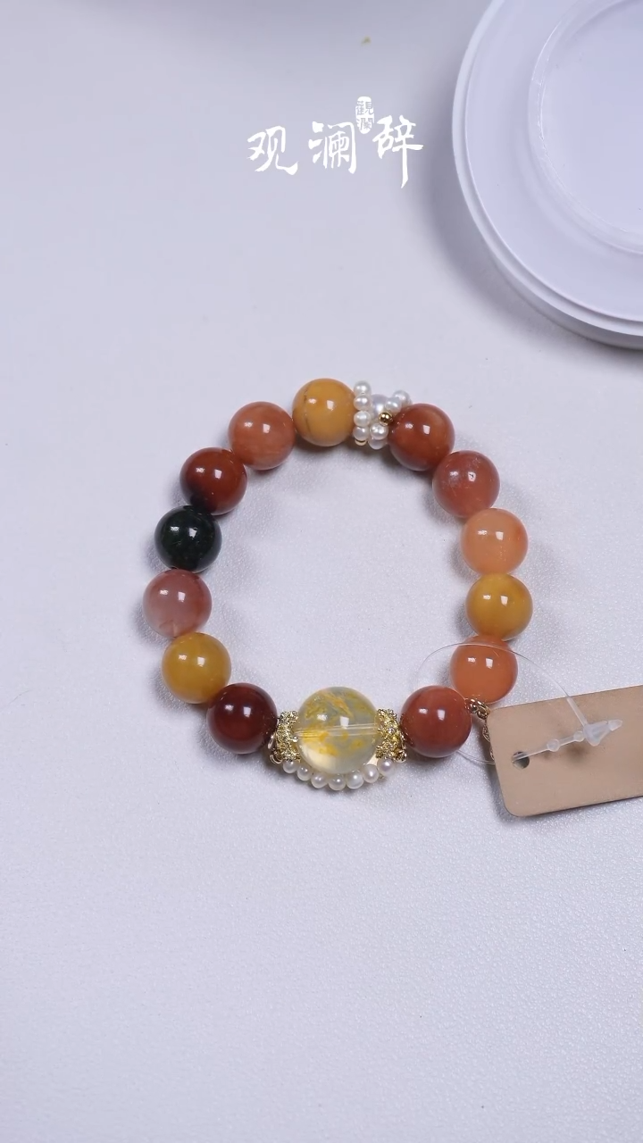 【闪购商品】水晶彩兔毛/淡水珍珠未镶嵌手链