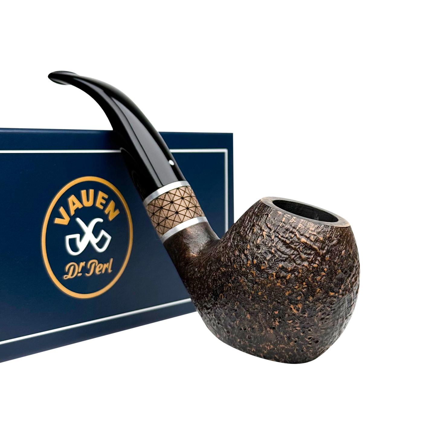 Vauen德国进口华云Timber系列TM 579型喷砂面弯式石楠木烟斗