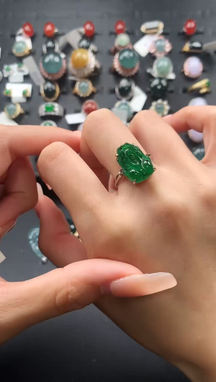 【闪购商品】翡翠戒指未镶嵌4757375476547