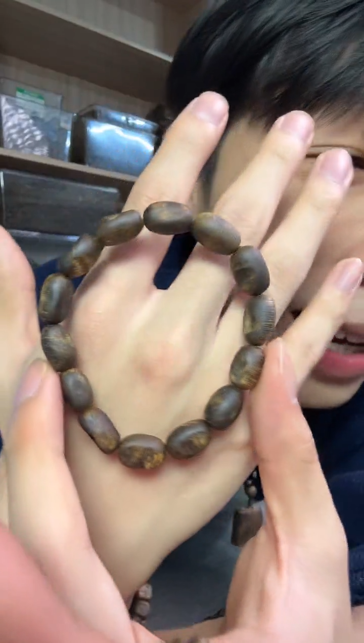 沉香手串09沉水留疤单圈9克+ 多样性发其一