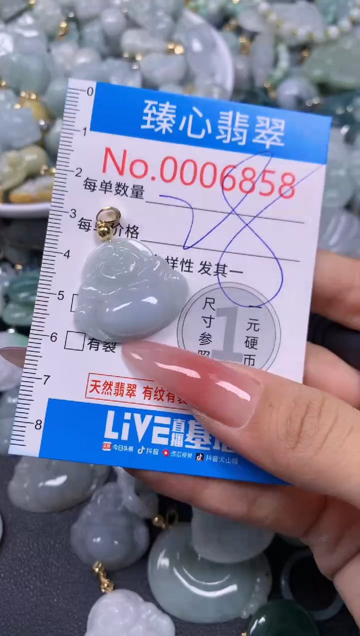 【闪购商品】翡翠颈饰未镶嵌含绳0006858