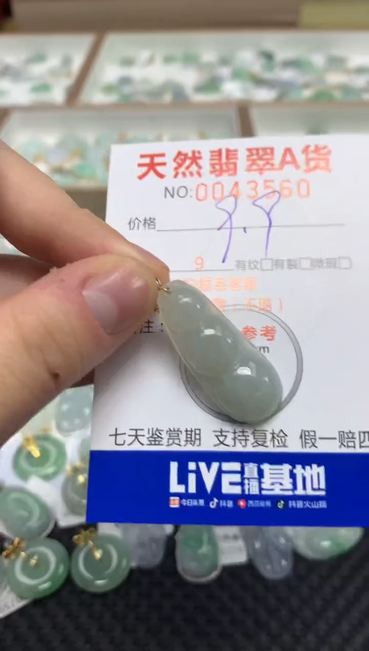 【闪购商品】翡翠颈饰合金天然翡翠A货
