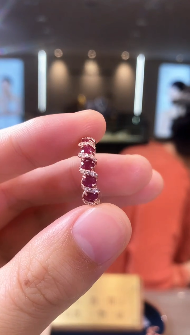 【闪购商品】红宝石戒指银S925镶嵌09