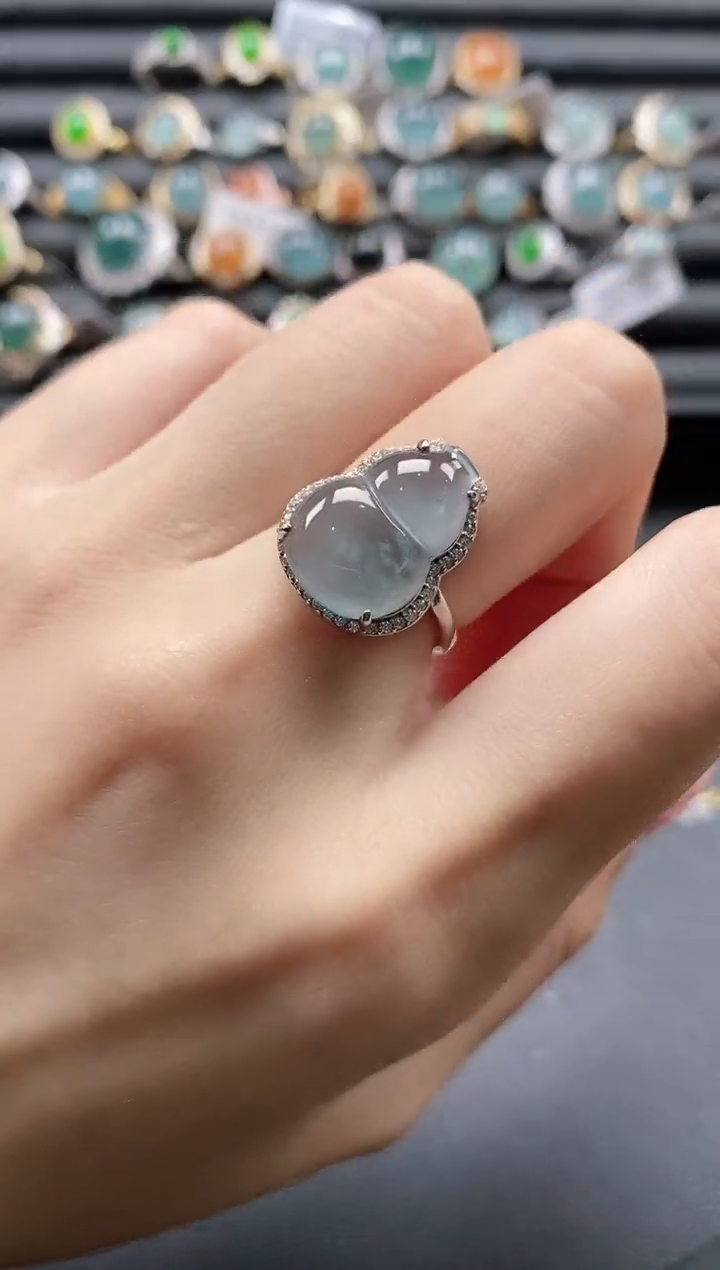 【闪购商品】翡翠戒指银S925镶嵌1111