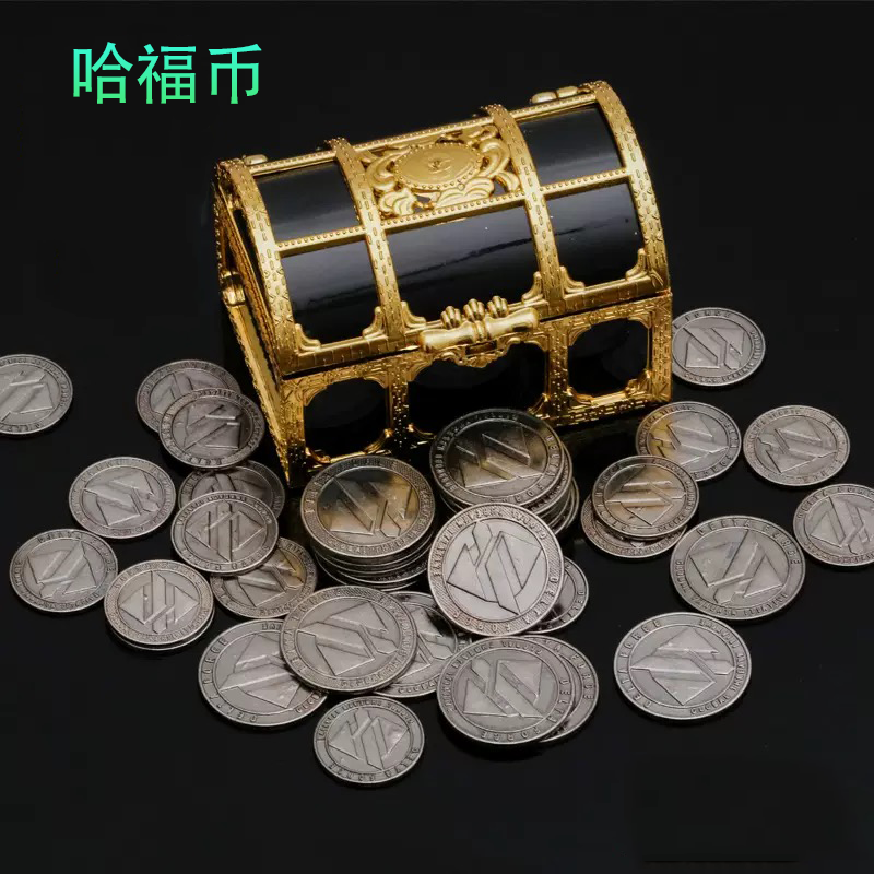 三角洲行动周边纯绿哈福币cos卓游游戏金属硬币道具复刻模型哈夫