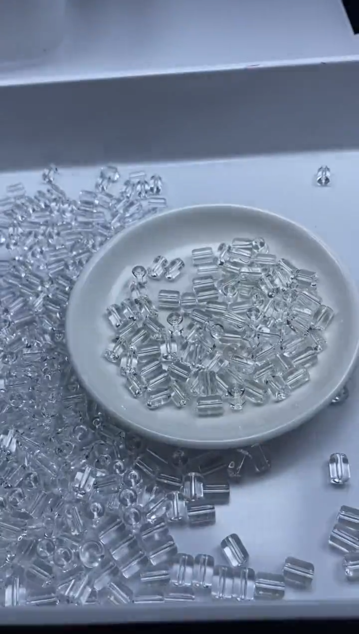 未镶嵌颈饰水晶W2302 白水管珠8*6MM*10颗