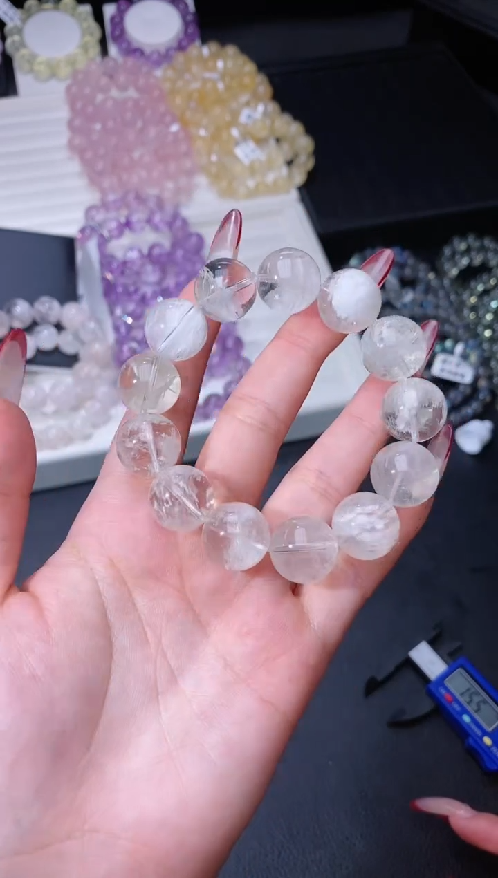 【闪购商品】水晶手链未镶嵌213.42雪花幽灵手串 多样性发其一