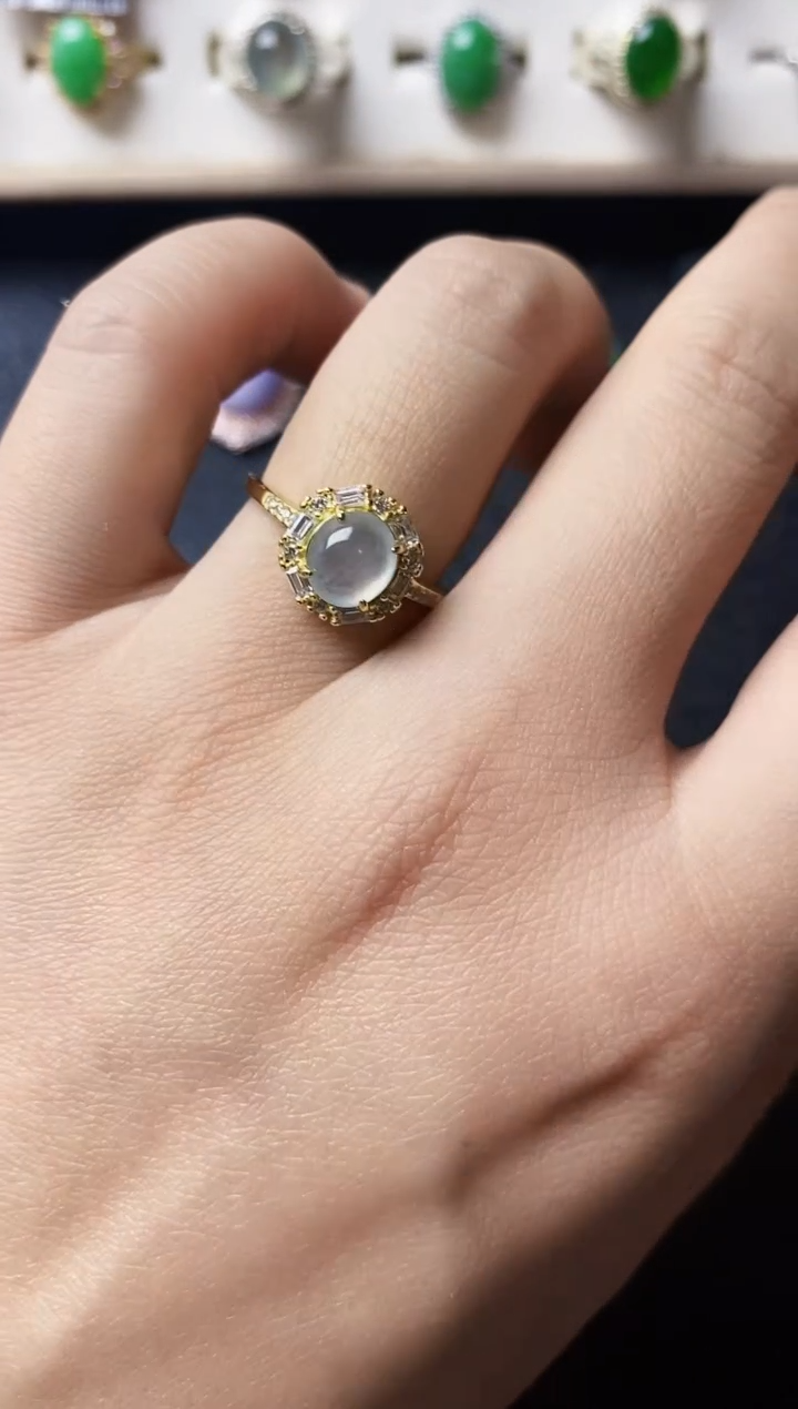 【闪购商品】翡翠戒指银S925镶嵌11111