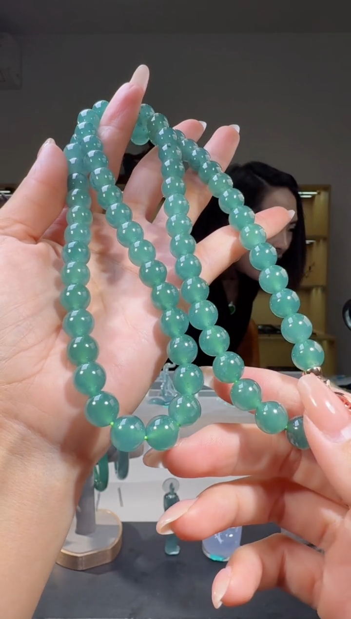 项链未镶嵌翡翠长串卡9.7（多样性发其一）