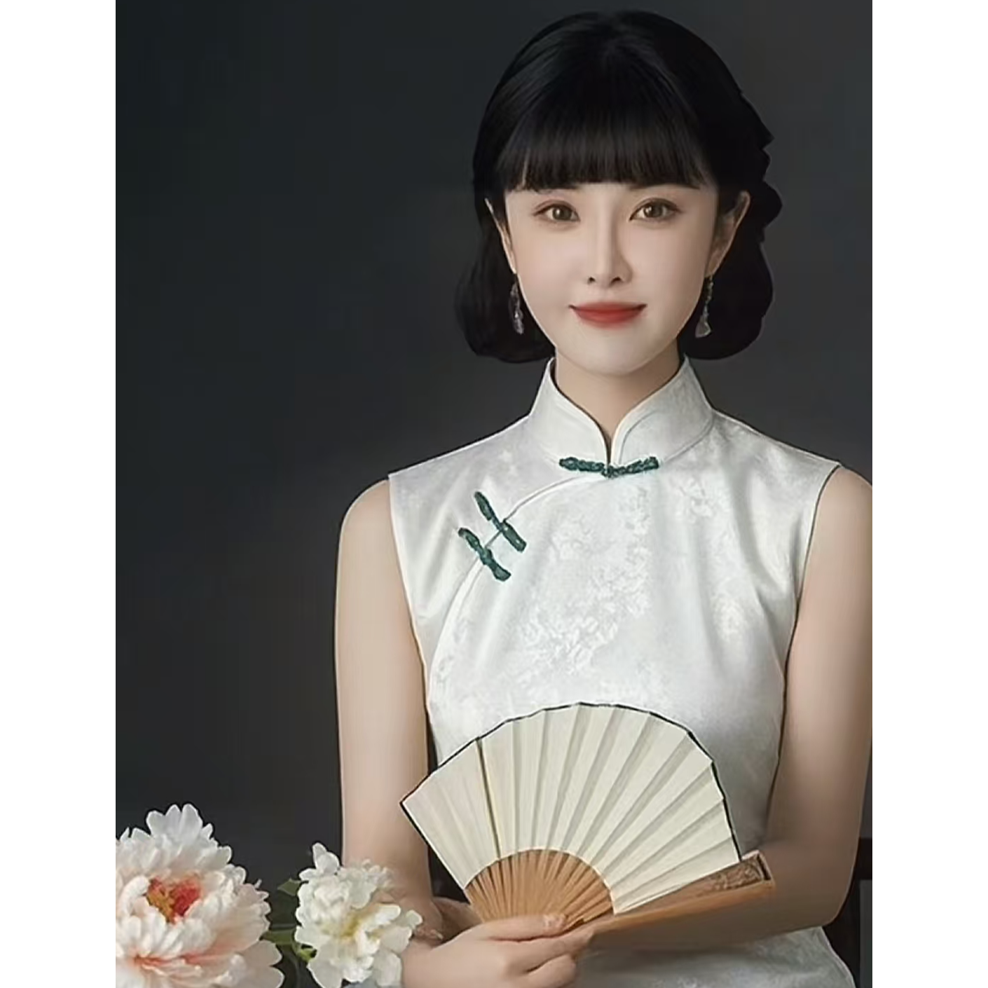 中式国风复古旗袍中国风长裙