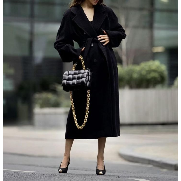 麦丝玛拉/大衣/95新/丝缎、羊毛、亮片/[251208MYW]