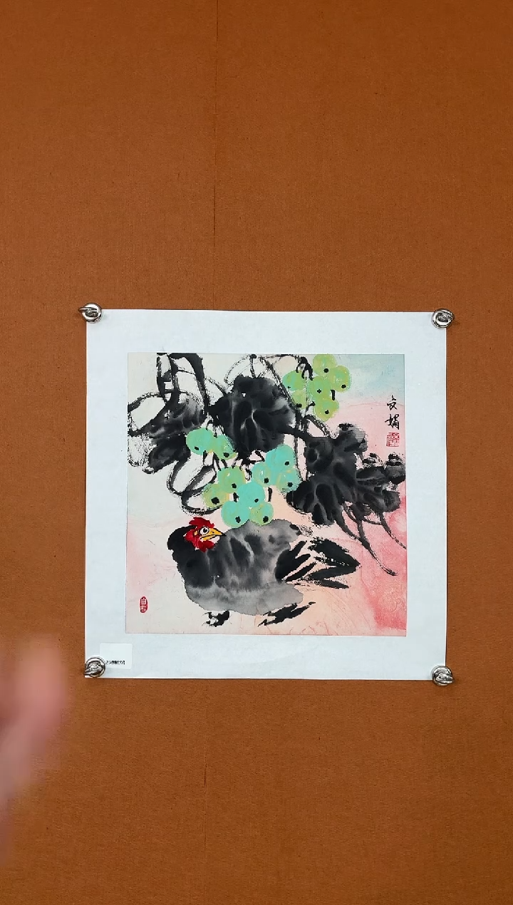 【闪购商品】书法师文娟老师作品花鸟一平尺