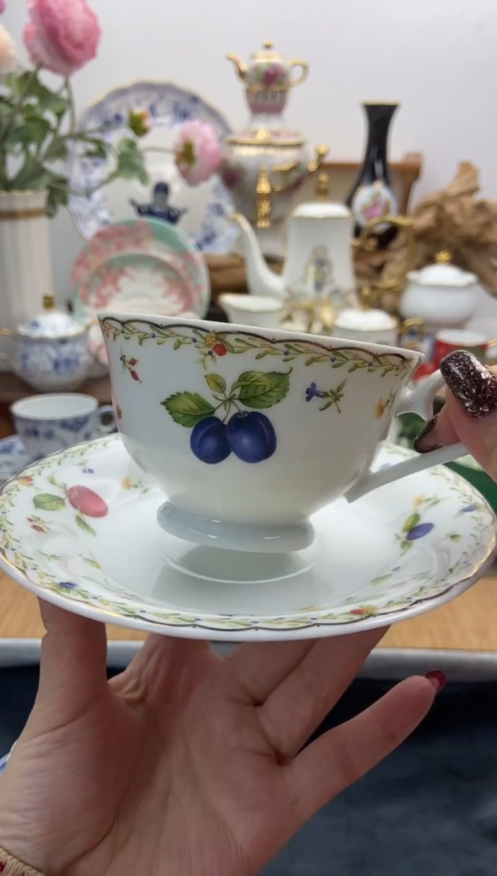 瓷片全新咖啡杯谨慎参拍，防伪帖撕毁无售后